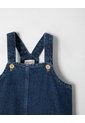Overol Tipo Jardinera Algodón índigo Oscuro Niña Azul de BABY FRESH