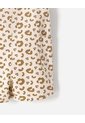 Overol Corto Animal Print Niña Beige de BABY FRESH