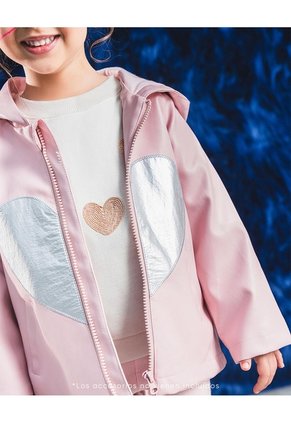 Chaqueta Gato Rosada Niña Rosa