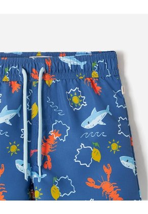 Pantaloneta De Baño Estampada Niño Azul