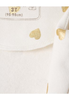 Buzo Regular Estampado Niña Beige