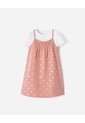 Conjunto Camiseta + Vestido Niña Rosa Claro de BABY FRESH