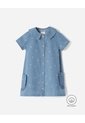 Vestido Midi Denim Niña Azul de BABY FRESH