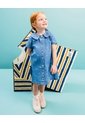 Vestido Midi Denim Niña Azul de BABY FRESH