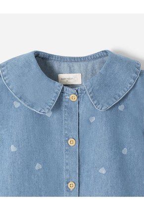 Vestido Midi Denim Niña Azul