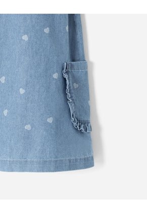 Vestido Midi Denim Niña Azul
