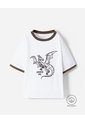 Camiseta Regular Bordada Niño Blanco de BABY FRESH