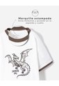 Camiseta Regular Bordada Niño Blanco de BABY FRESH
