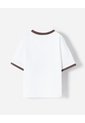 Camiseta Regular Bordada Niño Blanco de BABY FRESH