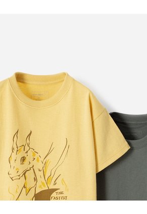 Camiseta Regular Algodón X2unds Surtida Niño Multicolor