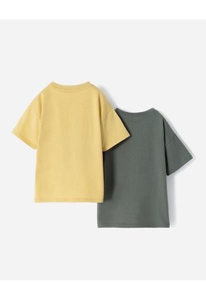 Camiseta Regular Algodón X2unds Surtida Niño Multicolor
