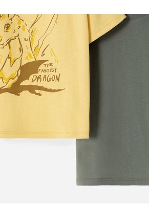 Camiseta Regular Algodón X2unds Surtida Niño Multicolor