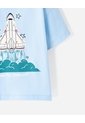 Camiseta Oversize Algodón Estampada Niño Azul de BABY FRESH