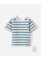 Camiseta Oversize Rayas Niño Azul de BABY FRESH