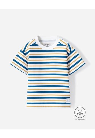 Camiseta Oversize Rayas Niño Azul BABY FRESH