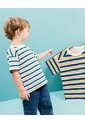 Camiseta Oversize Rayas Niño Azul de BABY FRESH