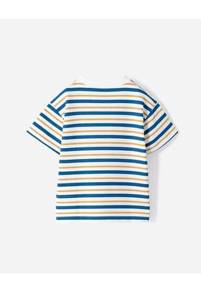 Camiseta Oversize Rayas Niño Azul