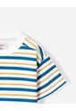 Camiseta Oversize Rayas Niño Azul de BABY FRESH