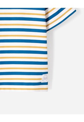 Camiseta Oversize Rayas Niño Azul