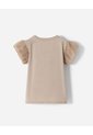 Camiseta Regular Estampada Niña Beige de BABY FRESH