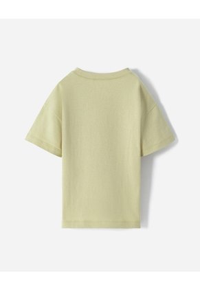 Camiseta Oversize Algodón Verde Niño Verde
