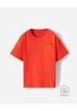 Camiseta Oversize Algodón Naranja Niño Naranja de BABY FRESH