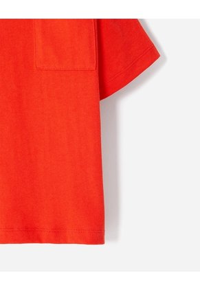 Camiseta Oversize Algodón Naranja Niño Naranja