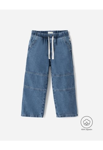 Jean Wide Leg índigo Unisex Azul Oscuro BABY FRESH