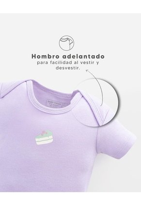 Body Manga Corta Algodón X3unds Surtido Bebé Niña Multicolor