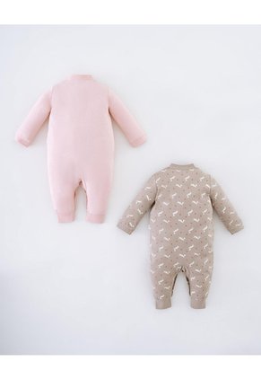 Pijama Algodón Botones A Presión X2unds Surtido Bebé Niña Multicolor