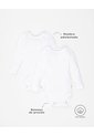 Body Manga Larga Algodón X2unds Surtido Bebé Unisex Blanco de BABY FRESH