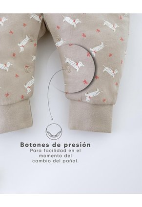 Pijama Algodón Botones A Presión X2unds Surtido Bebé Niña Multicolor
