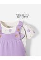 Conjunto Camiseta + Enterizo Algodón Bebé Niña Lila de BABY FRESH