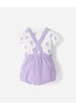 Conjunto Camiseta + Enterizo Algodón Bebé Niña Lila de BABY FRESH