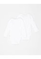 Body Manga Larga Algodón X2unds Surtido Bebé Unisex Blanco de BABY FRESH