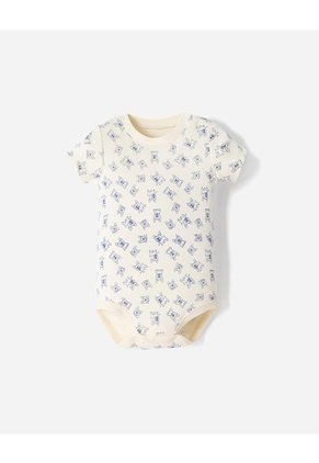 Conjunto Body + Overol Corto Bebé Niño Azul