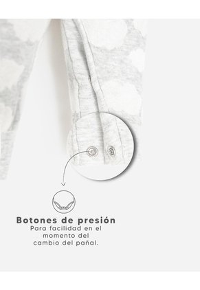 Conjunto Body Algodón + Overol Bebé Unisex Gris