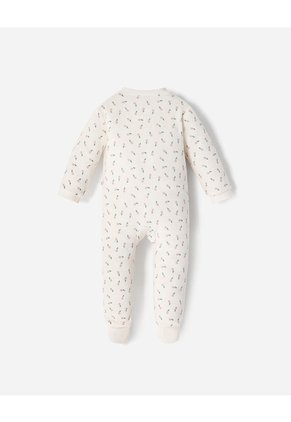 Pijama Cierre Doble Sentido Estampada Bebé Niña Beige