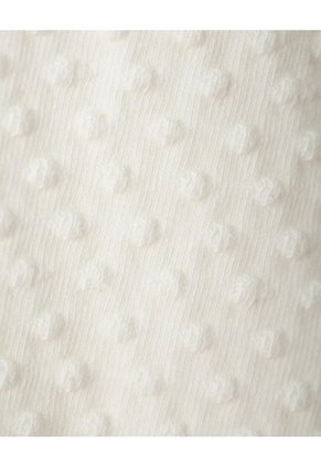 Conjunto Vestido + Bloomer Bebé Niña Blanco