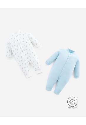 Pijama Algodón Botones A Presión X2unds Surtida Bebé Unisex Multicolor