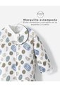 Pijama Algodón Cierre Doble Sentido Estampada Bebé Niño Blanco de BABY FRESH