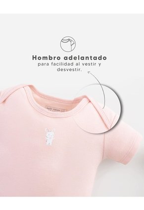 Body Manga Corta Algodón X3unds Surtido Bebé Niña Multicolor