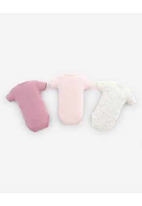 Body Manga Corta Algodón X3unds Surtido Bebé Niña Multicolor