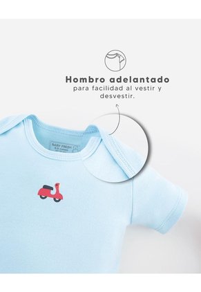 Body Manga Corta Algodón X3unds Surtido Bebé Niño Multicolor