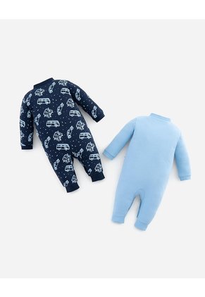 Pijama Algodón Botones A Presión X2unds Surtido Bebé Niño Multicolor