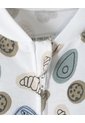 Pijama Algodón Cierre Doble Sentido Estampada Bebé Niño Blanco de BABY FRESH