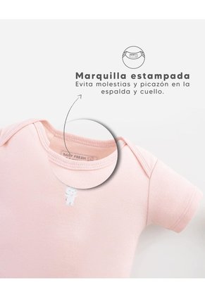 Body Manga Corta Algodón X3unds Surtido Bebé Niña Multicolor
