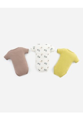 Body Manga Corta Algodón X3unds Surtido Bebé Niño Multicolor