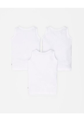 Camiseta Esqueleto Algodón X3unds Blanca Bebé Unisex Blanco
