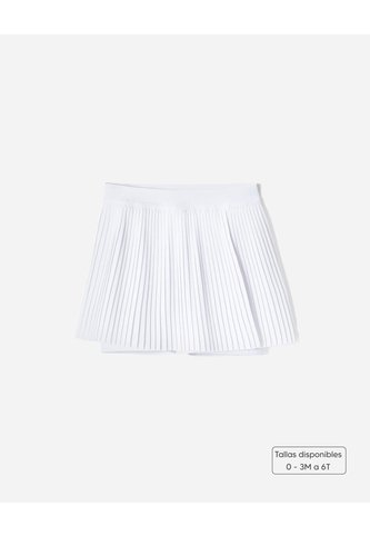 Falda Deportiva Ciclista Interno Blanca | De Talla 0-3M A Talla 6T Blanco BABY FRESH